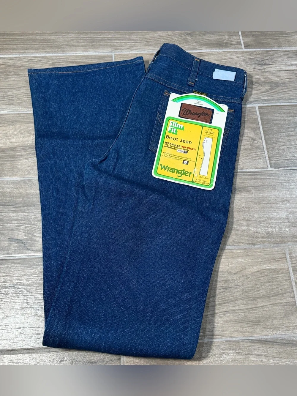 Vintage 70s Wrangler 945DEN 32 x 36 Boot Jeans No Fault DEADSTOCK MADE IN USA